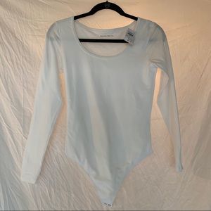 White long sleeve bodysuit
